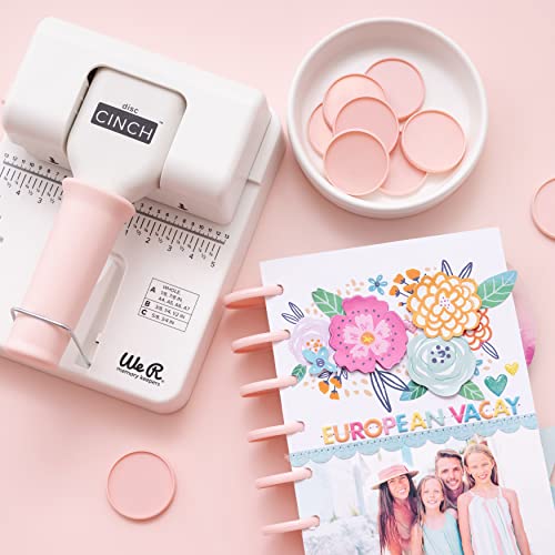 We R Memory Keepers Mini Cinch Bookbinding Machine, White, Mini Tool, Easy to Use Design with Ruler, Compatible with Wire or Spiral Coils (Disc Cinch) - Image 5