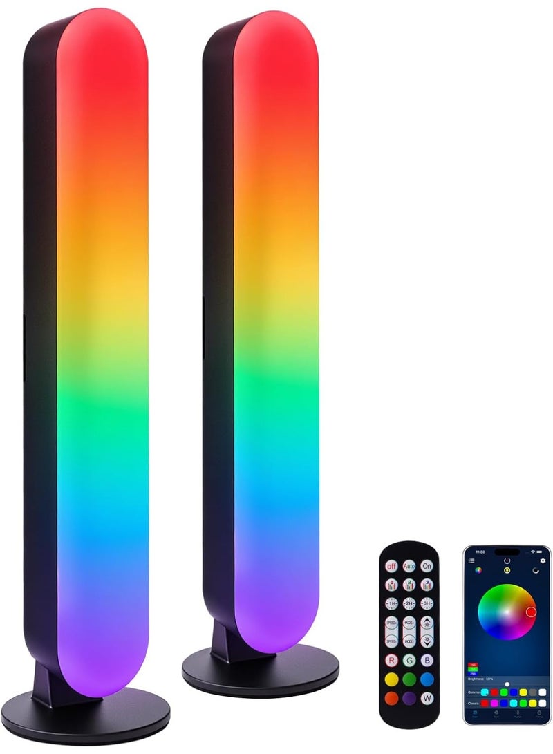 ABJ RGB Smart LED Light Bar - APP & Remote Controlled Backlight, RGB Gaming Lights, Music Sync, Dynamic Color Modes, USB Powered Smart Mood Lamp for TV, Gaming & Home Decor - Image 1