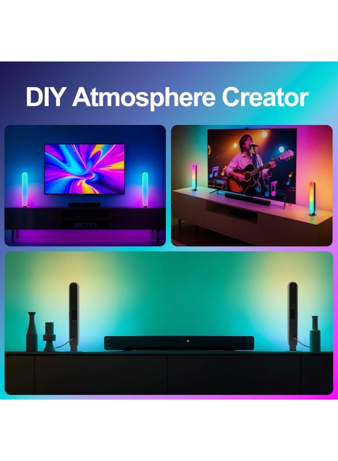 ABJ RGB Smart LED Light Bar - APP & Remote Controlled Backlight, RGB Gaming Lights, Music Sync, Dynamic Color Modes, USB Powered Smart Mood Lamp for TV, Gaming & Home Decor - Image 4