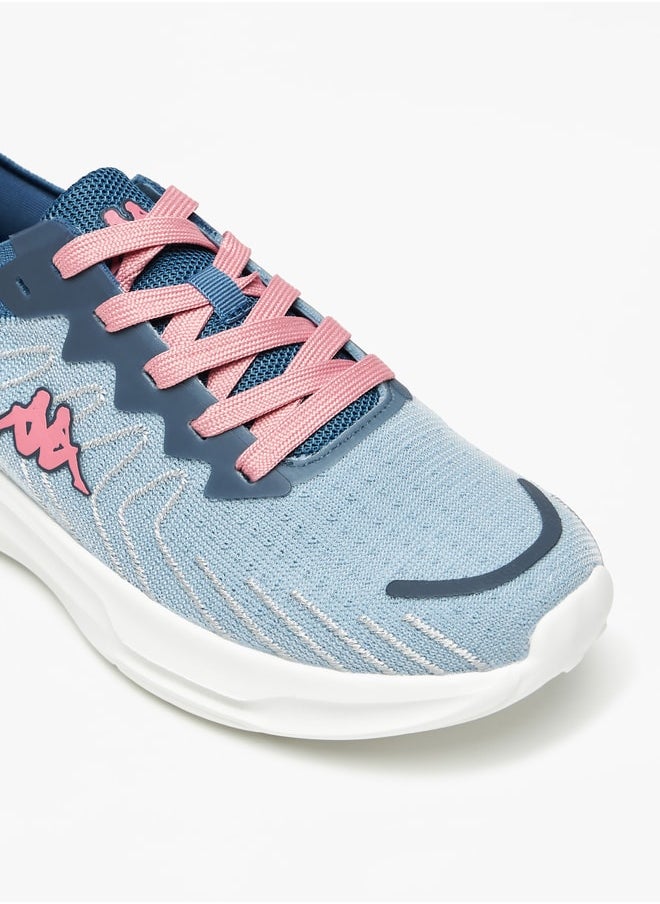 Kappa Women's Textured Walking Shoes with Lace-Up Closure  - Image 4