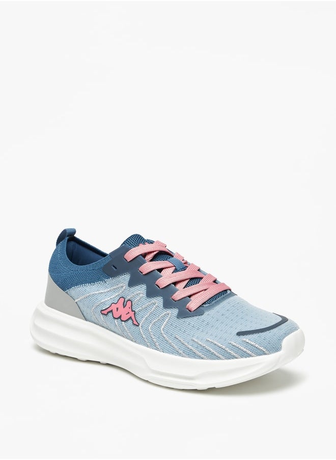 Kappa Women's Textured Walking Shoes with Lace-Up Closure  - Image 1