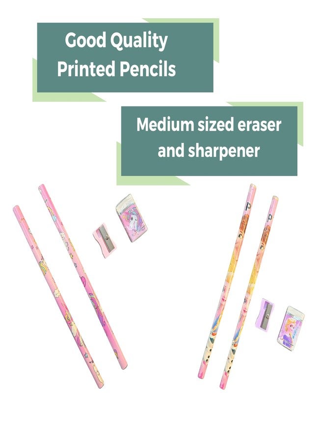 PARIBEE 12 pcs Stationery Set for Return Gifts Party | Pencils Sharpener Eraser Fancy Box | Best Return Gifts in Bulk for Children | Return Gift Set for Age 3-4 4-6 6-12 - Image 4