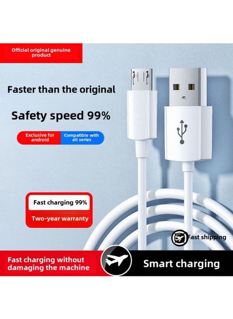Android Data Cable Fast Charging For Huawei Mobile Phone Charging OPP0 Millet Vivo Charger 4a Flash Charging Usb Cable-Color:Authentic Android Micro Speed 99%_brand Guarantee: 1 Pack, 1.5 Meters, Two-year Warranty