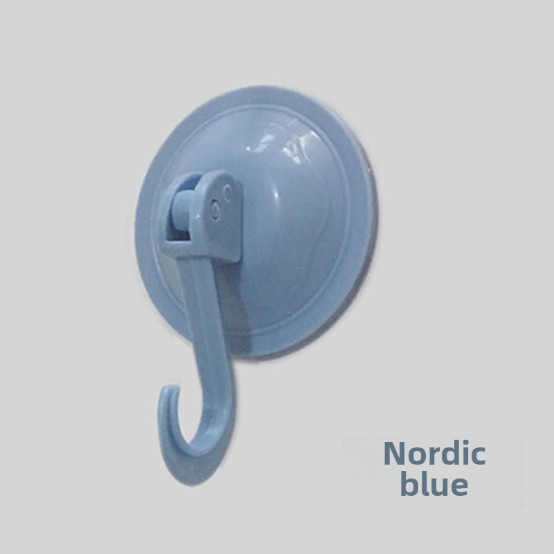 Strong Suction Cup Hooks No-Drill Bathroom Kitchen Nordic Blue Nordic Blue