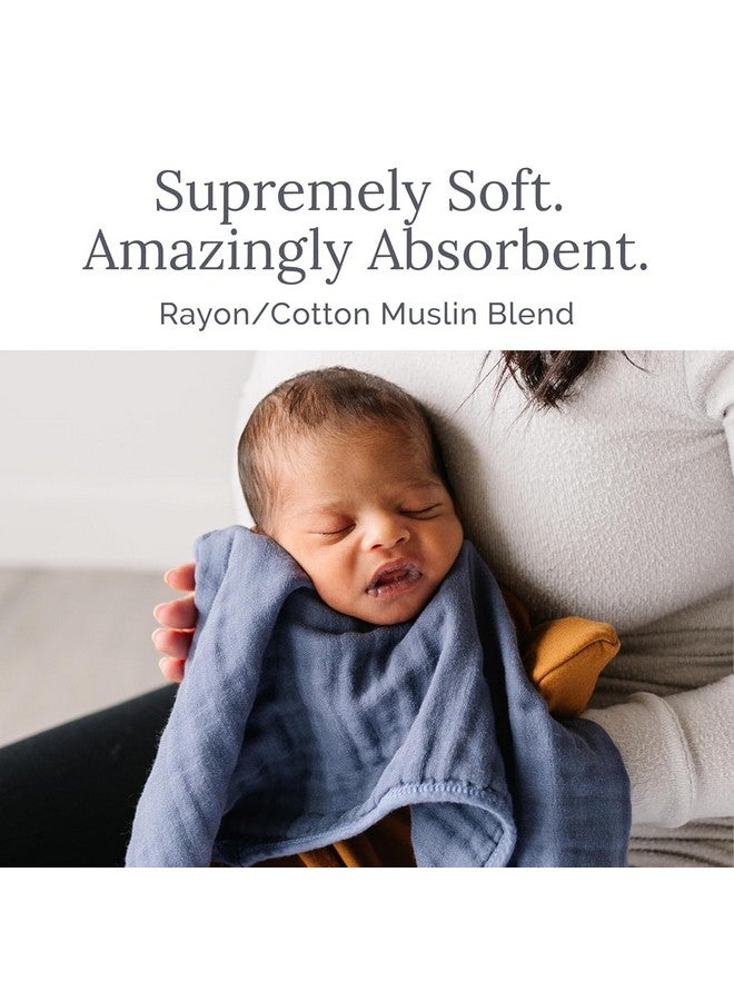 ناتيميا مناديل تجشؤ من ناتيميا موسلين للأولاد والبنات - مناديل تجشؤ فائقة الامتصاص، مصنوعة من فسكوزي مشتق من قطن الخيزران، عبوة من 3 قطع من مناديل تجشؤ محايدة لحديثي الولادة، 21 بوصة × 11 بوصة - Image 4