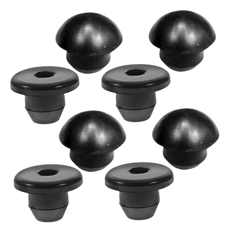 8pcs Black Rubber Bottle Jack Plugs Oil Filler Caps Hydraulic Fluid Leakproof - Image 2
