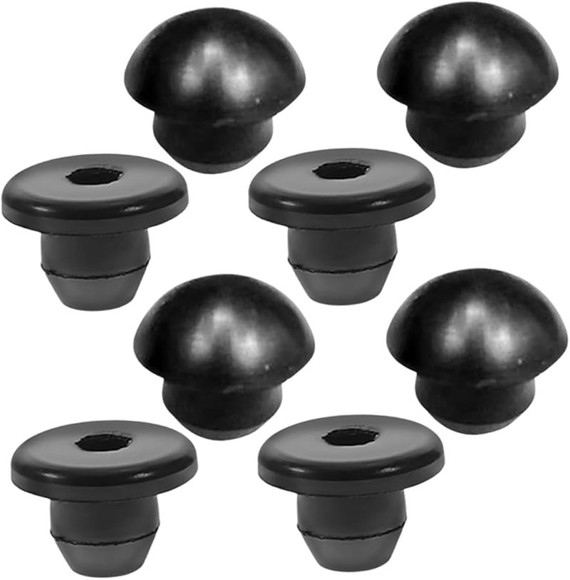 8pcs Black Rubber Bottle Jack Plugs Oil Filler Caps Hydraulic Fluid Leakproof - Image 1