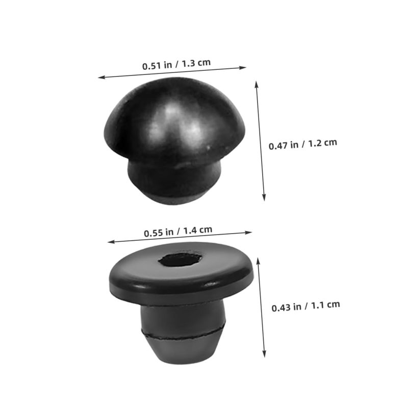 8pcs Black Rubber Bottle Jack Plugs Oil Filler Caps Hydraulic Fluid Leakproof - Image 3