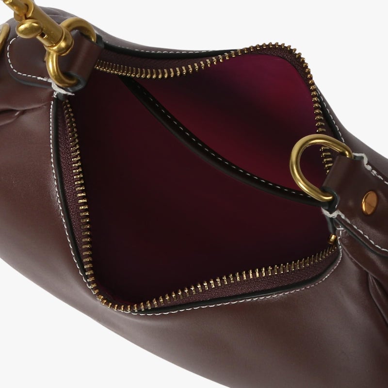 JQWSVE Large Top Handle Bags for Women Ladies Faux Leather Shoulder Purse Crescent Handbags Trendy Crossbody Bag (C03 Brown) - Image 5