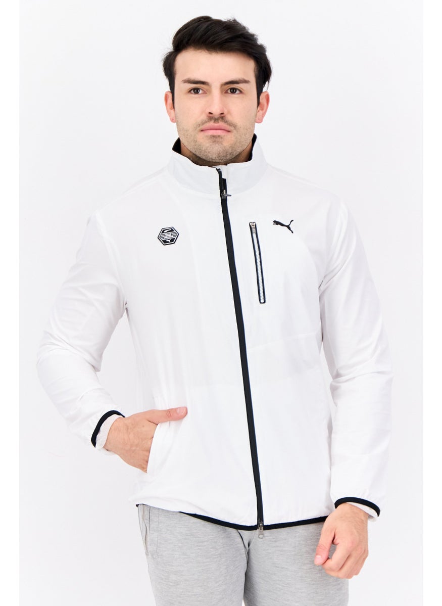 PUMA Men Sportswear Fit Long Sleeves Training Jacket, White  - Image 1