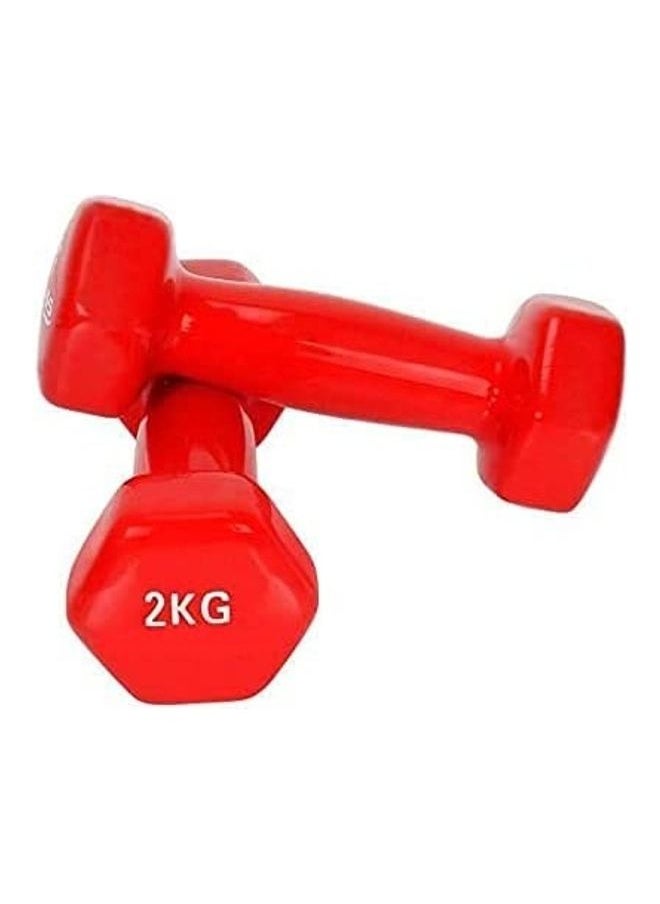 ULTIMAX Vinyl Dumbbell 2Pcs-4kg  - Image 1