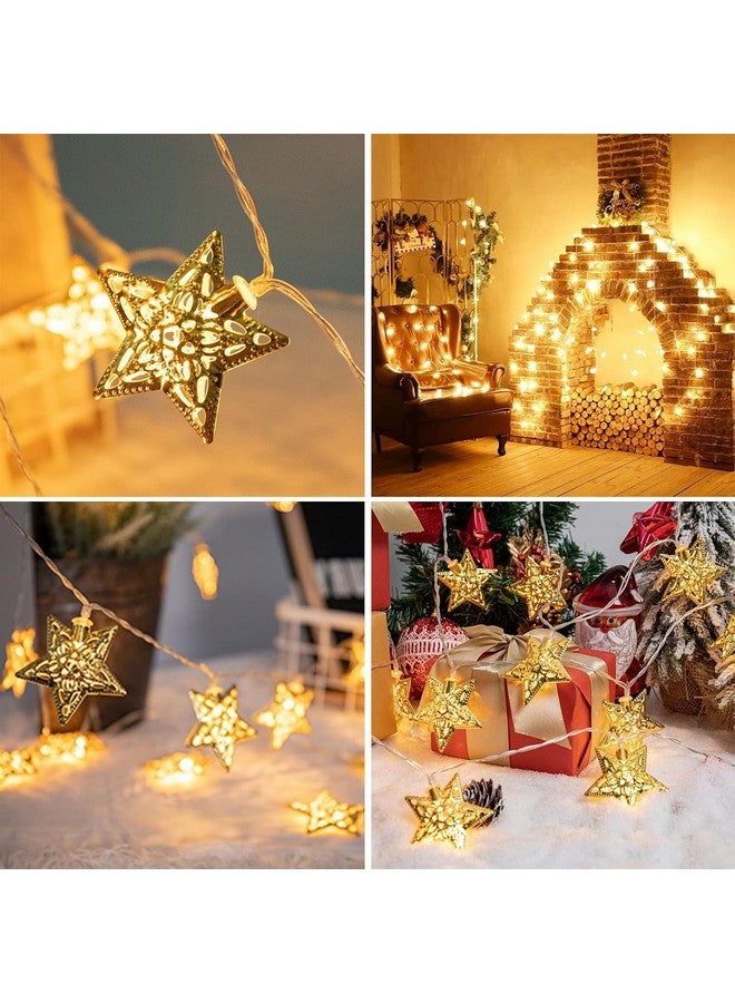 Party Propz Party Propz Golden Metal Star Lights for Decoration -1 Pc, 4meter,10 LED, Decorative Light, Star Lights for Home Decoration, Decoration Light, Kids Room Decor Items - Image 4