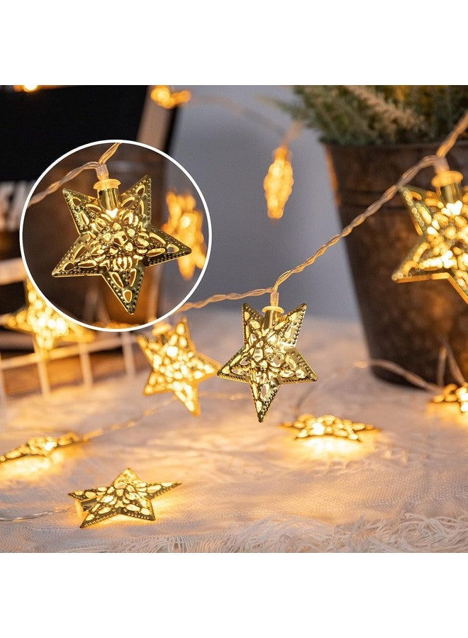 Party Propz Party Propz Golden Metal Star Lights for Decoration -1 Pc, 4meter,10 LED, Decorative Light, Star Lights for Home Decoration, Decoration Light, Kids Room Decor Items - Image 5