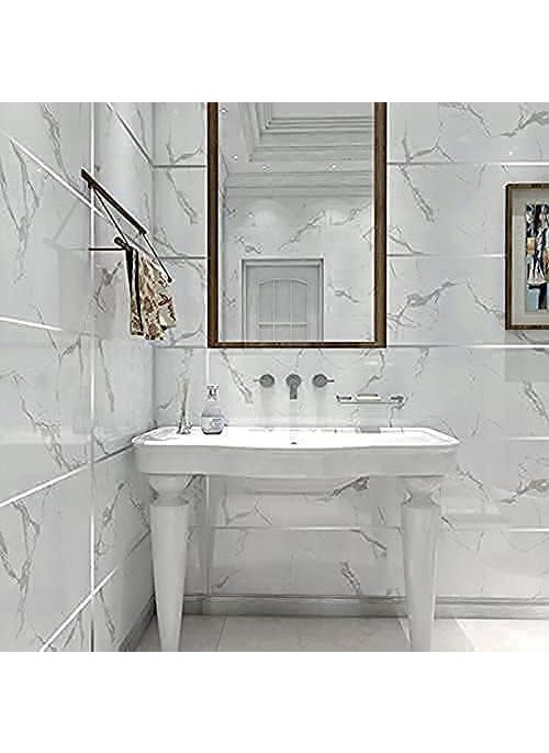 Riviox Riviox Waterproof Gap Sealing Tape Strip Tile Sticker Single Sided Home Tile Decoration Mildewproof Gap sealing tape waterproof Home Floor tiles tape for wall decor Silver  - Image 3