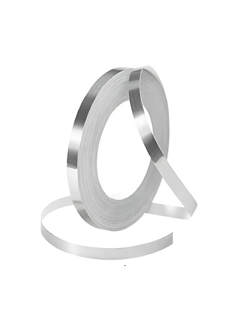 Riviox Riviox Waterproof Gap Sealing Tape Strip Tile Sticker Single Sided Home Tile Decoration Mildewproof Gap sealing tape waterproof Home Floor tiles tape for wall decor Silver  - Image 1