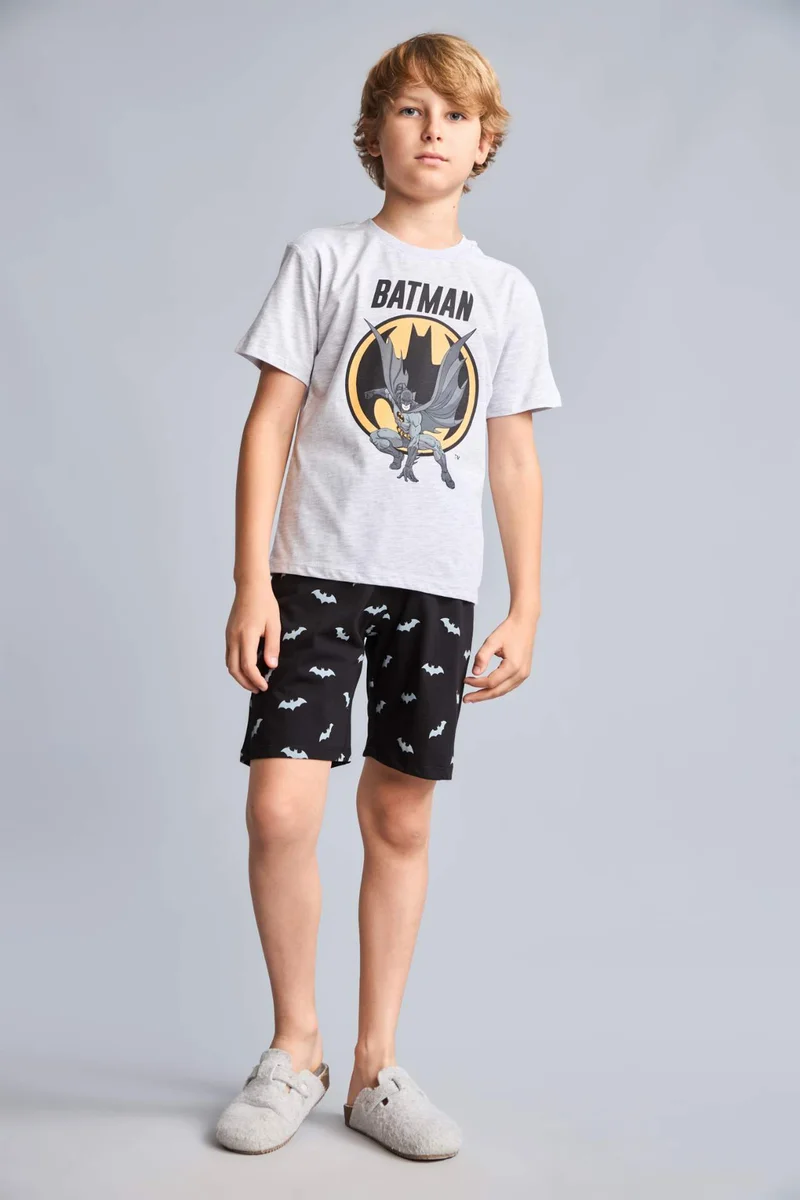 Defacto 2 piece Regular Fit Batman Licence Knitted Pyjamas