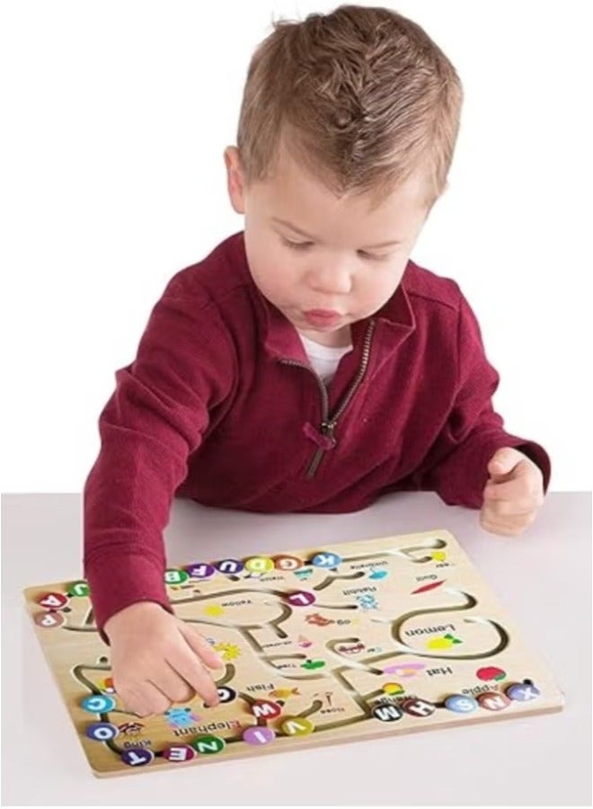 Wooden Montessori Arabic Alphabet Game Toy for Kids – Fun & Educational Learning Tool - Image 2