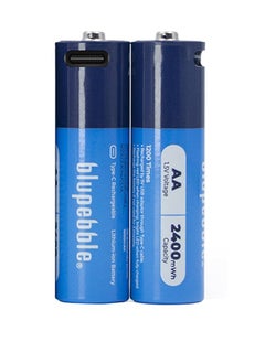 blupebble Blucell Type C AA 1600mAh Rechargeable Batteries  - Image 1