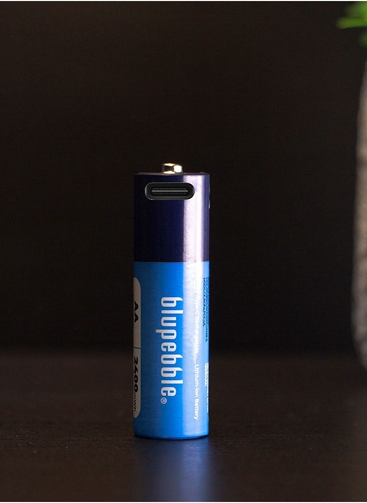 blupebble - Blucell Type C AA 1600mAh Rechargeable Batteries - Image 1