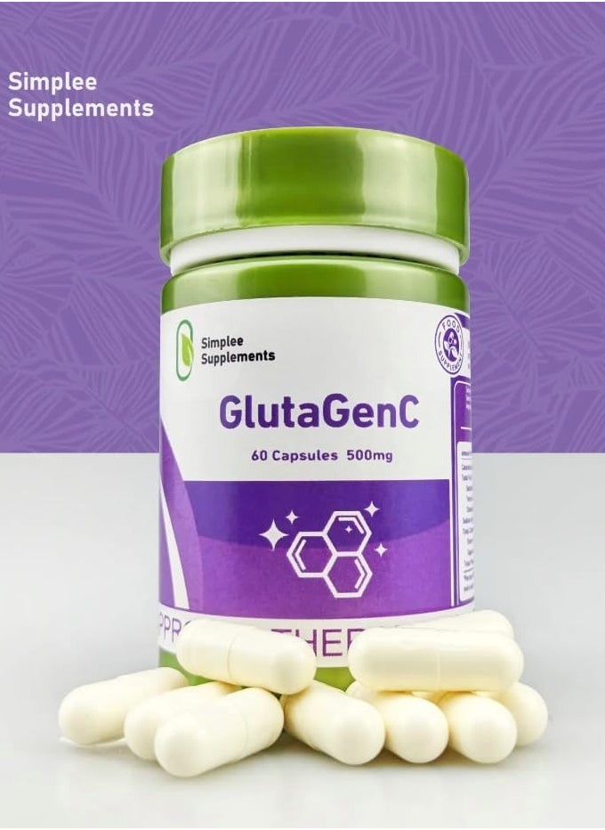 Simplee Supplements Simplee Supplements Glutathione Capsules - Antioxidant Support with Milk Thistle | 60 Vegetarian Capsules | Skin & Wellness Formula  - Image 5