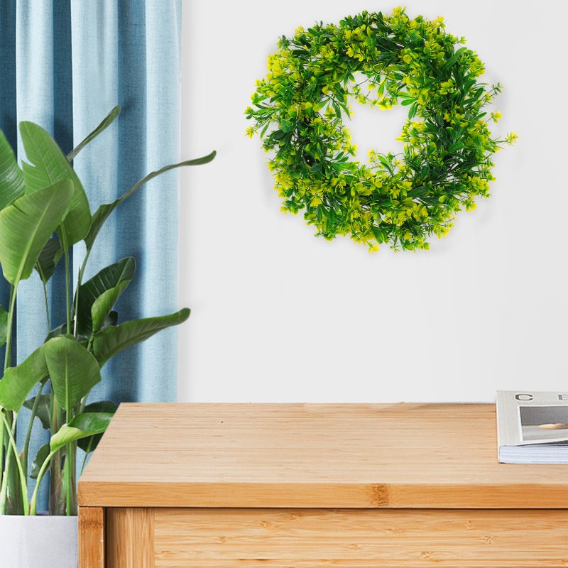 Simulation Phalaenopsis Wreath Hanging Wreath for Front Door Hanging Wreath Decor - Image 2