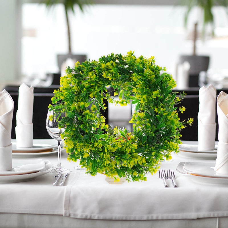 Simulation Phalaenopsis Wreath Hanging Wreath for Front Door Hanging Wreath Decor - Image 3