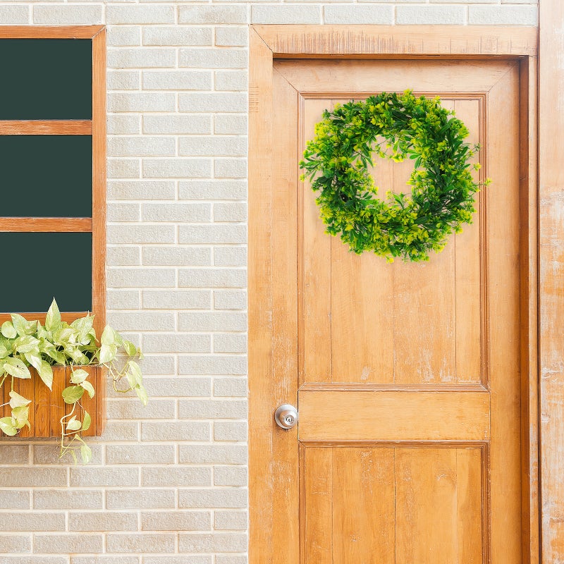 Simulation Phalaenopsis Wreath Hanging Wreath for Front Door Hanging Wreath Decor - Image 5