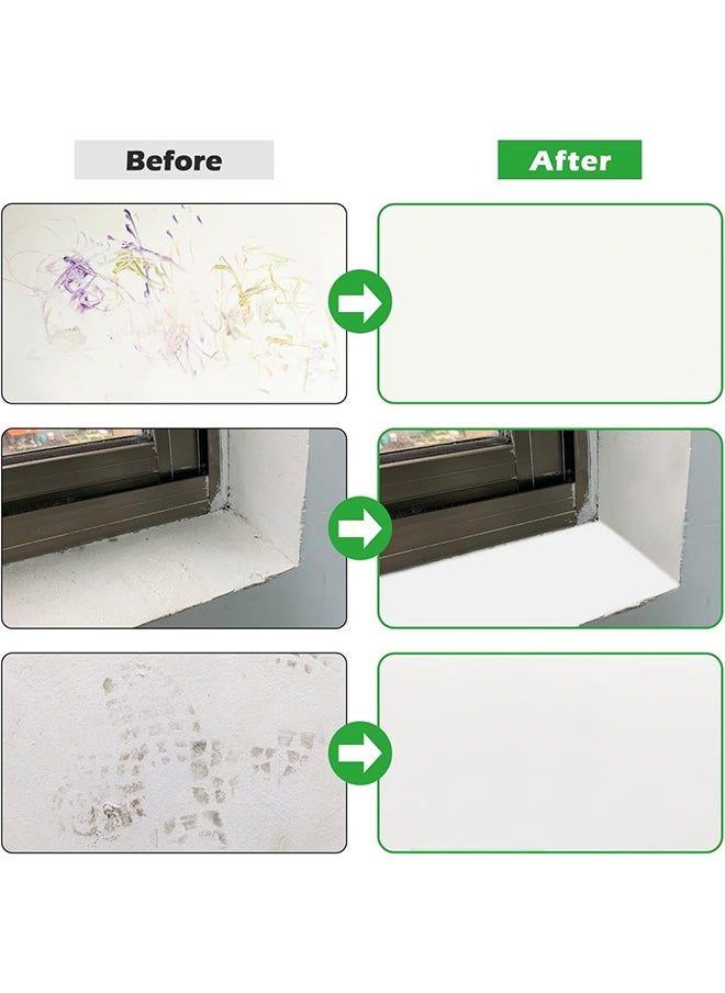 XIGUANJIA - 100g Mini Wall Repair Paint Wall Mending Agent Wall Spackle with Roll Brush Wall Surface Hole Fill Quick and Easy Solution - Image 1