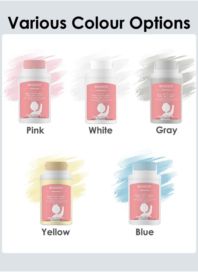 XIGUANJIA - 100g Mini Wall Repair Paint Wall Mending Agent Wall Spackle with Roll Brush Wall Surface Hole Fill Quick and Easy Solution - Image 1