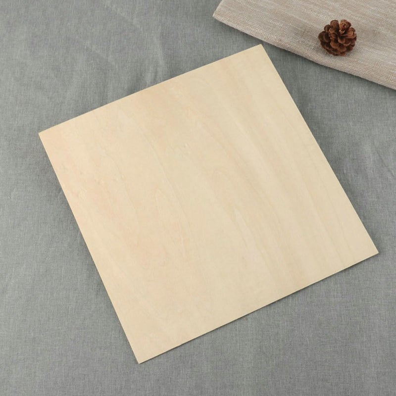 10pcs Basswood Sheets Unfinished Wooden Boards DIY Craft Planks for Wood Burning Engraving Model Making 200x200x2mm Woodcraft Supplies for Hobbyists - Image 4
