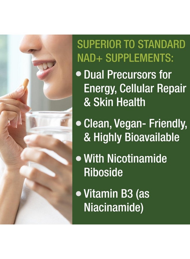 Peak Performance Nicotinamide Riboside NR Supplement. NMN Alternative NAD Supplement + Niacinamide For NAD+ Levels As We Age. Third Party Tested, Non-GMO, Gluten Free, Vegan NR Vitamin Supplements For Women And Men - Image 4