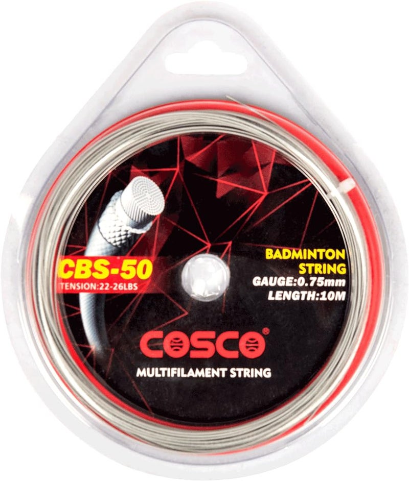 Cosco Alloy Steel CBS-50 Badminton String, White - Image 1