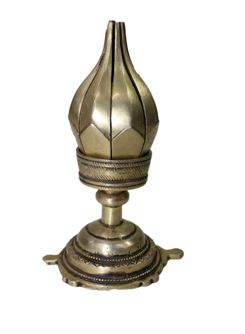 Brass Lotus Flower Decorative Candle Holder Stand for Living Room, Home Decor, Home Temple, Gift, and Pooja 04 - Image 3