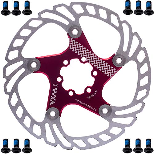 YBEKI Premium Floating Bike Disc Brake Rotor (140/160/180/203mm) - CNC Machined Stainless Steel & Aircraft Aluminum - Enhanced Heat Dissipation for MTB/Road/BMX Bikes - with 12-Bolt Kit - Image 2