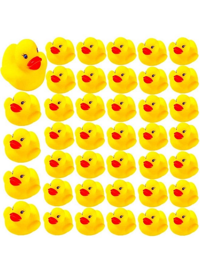 SPADORIVE Rubber Ducky Baby Bulk Bath Toy Shower Baby Shower Birthday Party Favors Gift, Set of 50 - Image 2