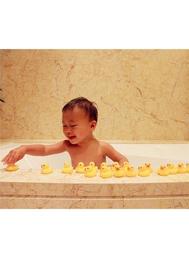 SPADORIVE Rubber Ducky Baby Bulk Bath Toy Shower Baby Shower Birthday Party Favors Gift, Set of 50 - Image 5