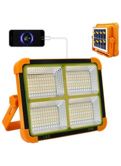 Panvil Outdoor LED Solar Work Light – 300W 10000 Lumens Job Site Light with 12000mAh Rechargeable Battery, Stepless Brightness Control, USB Charging, Portable and Waterproof Floor Light for Emergency, Power Cuts, Camping, and Construction Work  - Image 5