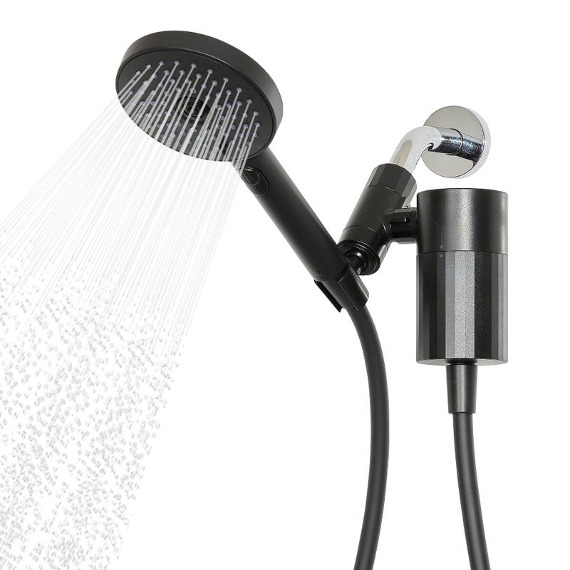 Sproos! Sproos - Handheld Showerhead with Filter Set, High Performance Filtration System for Healthier Hair and Skin, Extra Long 70 Inch Hose, 3 Customized Spray Functions, Black - Image 1