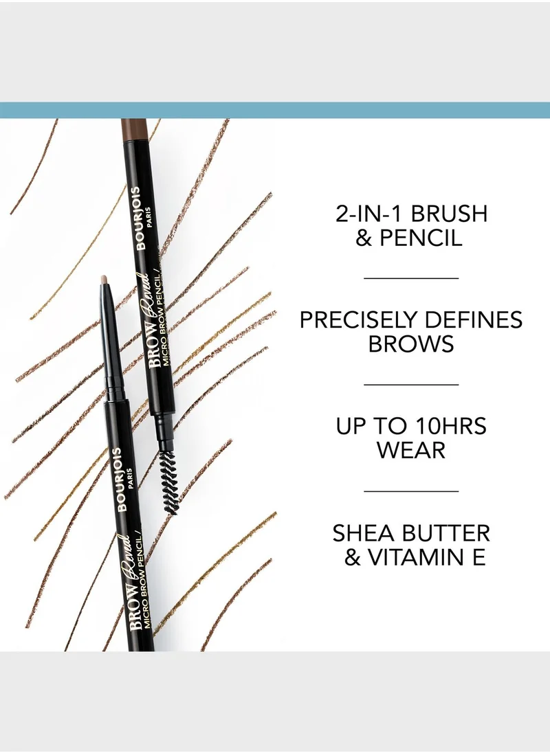 BOURJOIS PARIS Bourjois Brow Reveal Micro Brow Pencil – 002 – Soft  Brown, 0.09 G