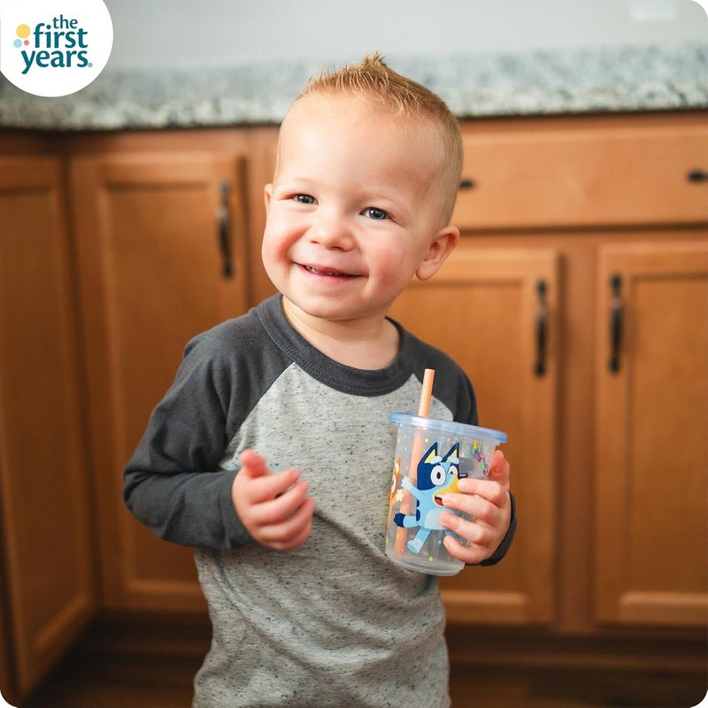 The First Years Bluey Take & Toss Toddler Straw Cups Party Pack - Image 2
