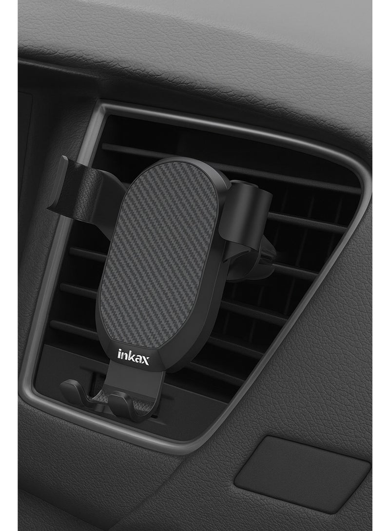 إنكاكس حامل موبايل للسيارة يثبت بالجاذبية ودوران °360 - خامة ABS عالية الجودة - متوافق مع مختلف الهواتف - INKAX  CH-33 - Image 3