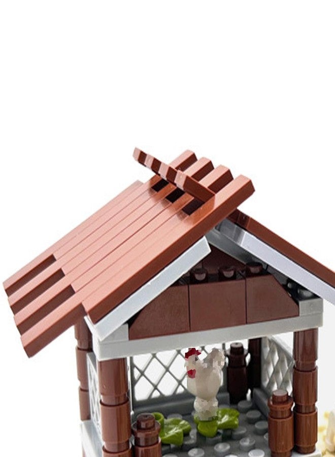 TNDCKP Chicken Coop Building Block Set with Hens, Chicks & Eggs - Image 2
