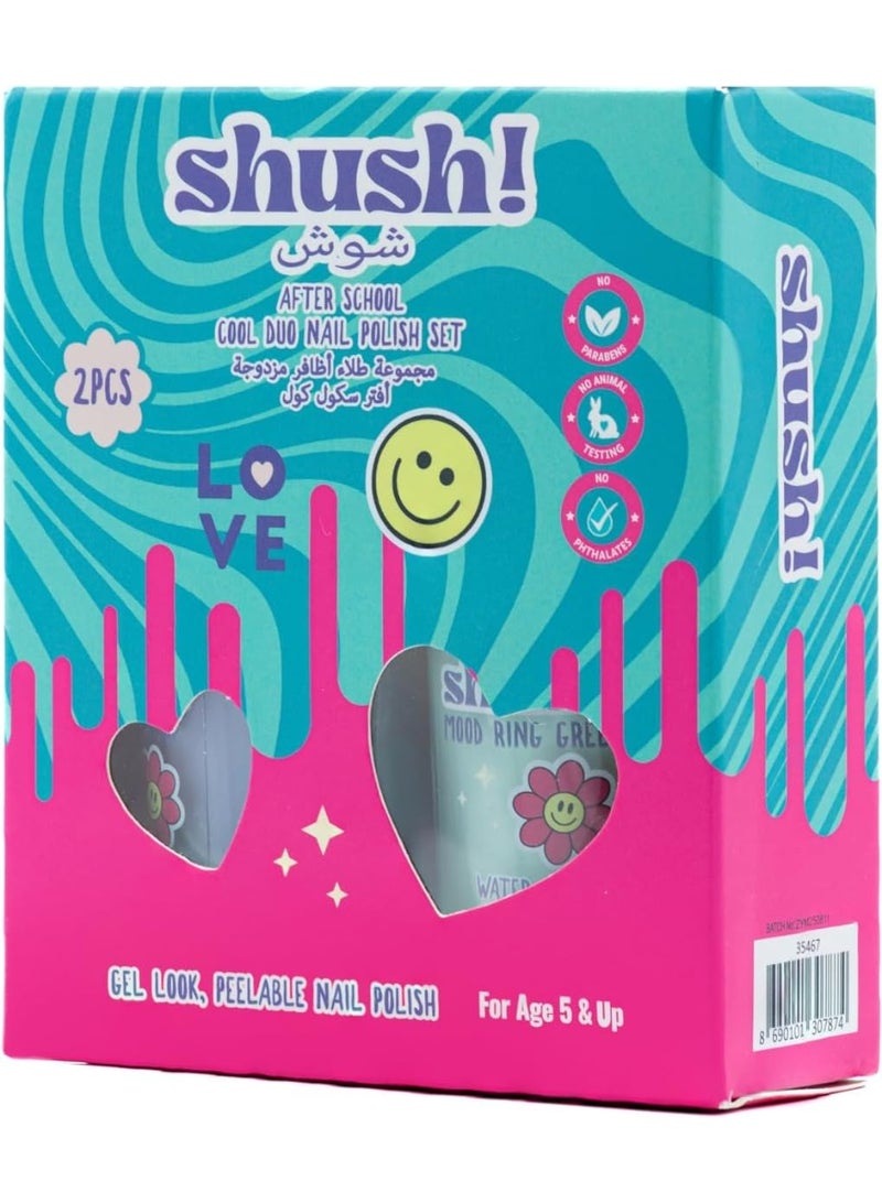 Shush! After School Cool Duo Nail Polish Set (2‑Colours) – Age 5+ - Image 3