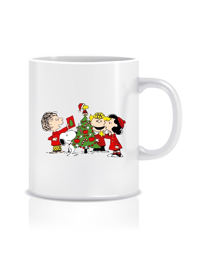 LIT Christmas Design White Ceramic Mug Printed