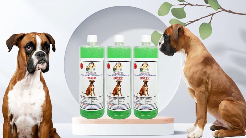 SWACCH Shampoo Specially FORMULATED for Boxer (1 Litre) (Pack of 3) NEEM ALOVERA - Image 1