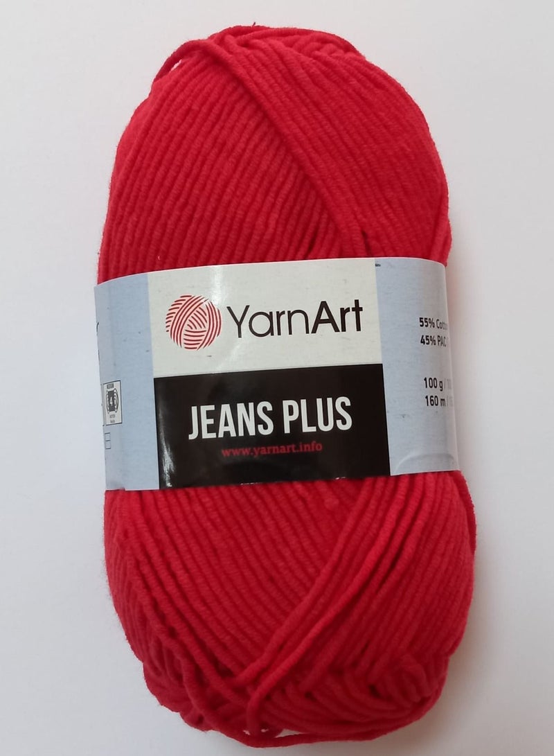 YarnArt Jeans Plus-Hand Knitting Yarn-Color No.90 (Pack of 4Pcs) - Image 1