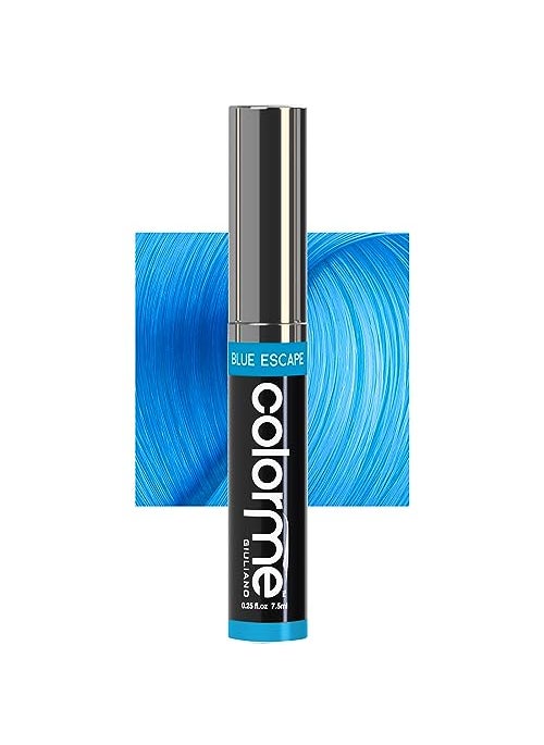 Color Me - Colorme Root Touch Up Temporary Hair Mascara to color and Blend Semi Permanent Dye regrowth. Washes Out (BLUE) - Image 1