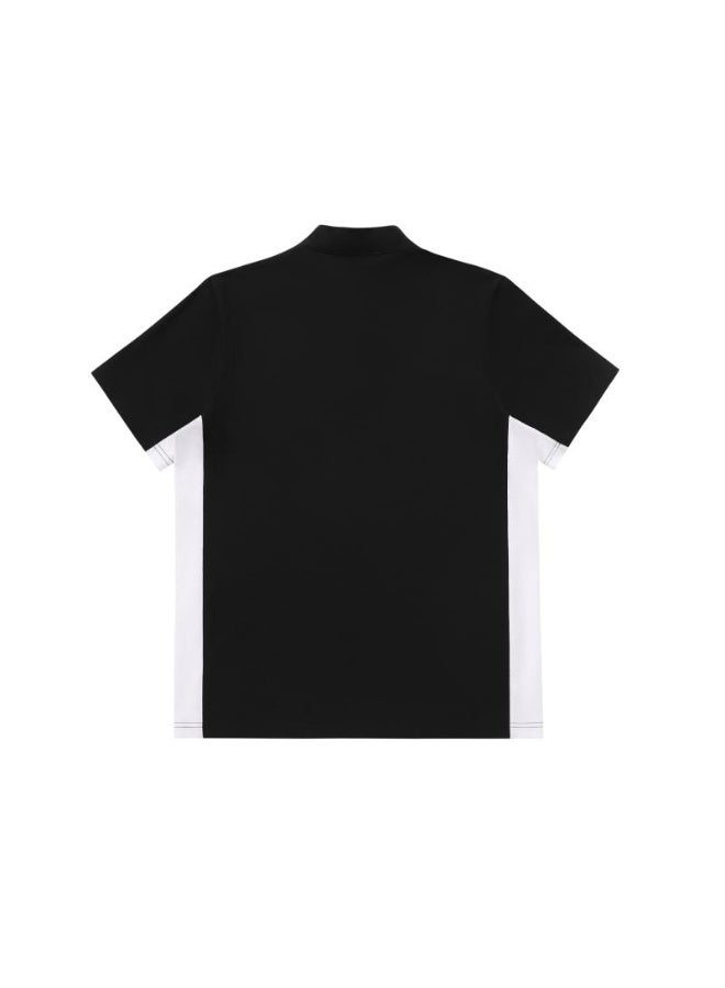 سوبر دراي Superdry Unisex Half Zip Color Block Sport Polo Shirt, Contrast Stripe Quick Dry Athletic Short Sleeve Training Tee for Men Women Workout Running - Image 4