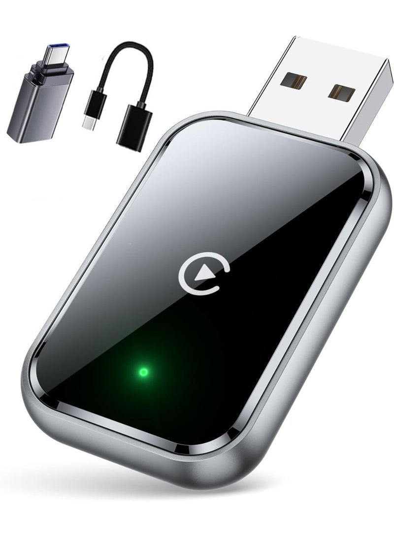 SYXUMLKLS Wireless CarPlay Adapter for Carplay & Android, Convert Wired to Wireless Apple CarPlay Adapter, Extension Cable USB & USB-C/Type-C - Image 2