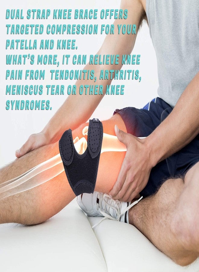 THX4COPPER Compression Dual Adjustable Patella Knee Brace for Pain Relief, Knee Strap Support for Running, Jumper, Gym Exercise, Tendonitis, Arthritis, Injury Recovery, Joints and Muscles - Image 4